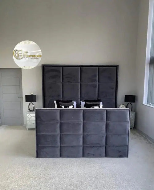 Avery Plush Velvet Bed – Bespoke Handcrafted Bedstead (Made in the UK)