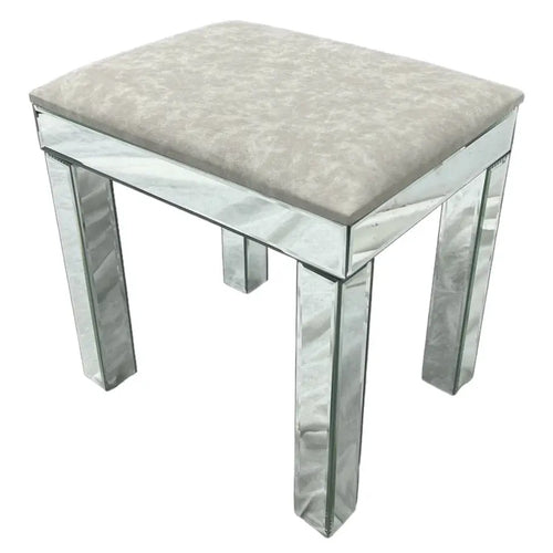 Mirrored Dresser Stool