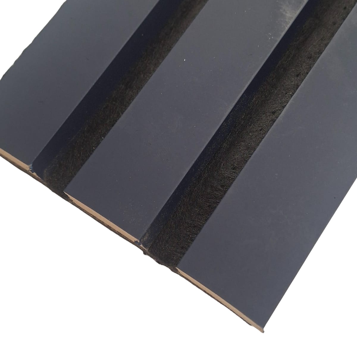 Coloured Acoustic STANDARD SLAT Wall Panels - 3 sided - 240cm x 32cm (2 pack) Blue