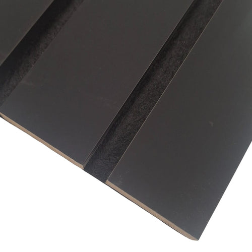Coloured Acoustic WIDE SLAT Wall Panels - 3 sided -240cm x 30cm (2 pack)