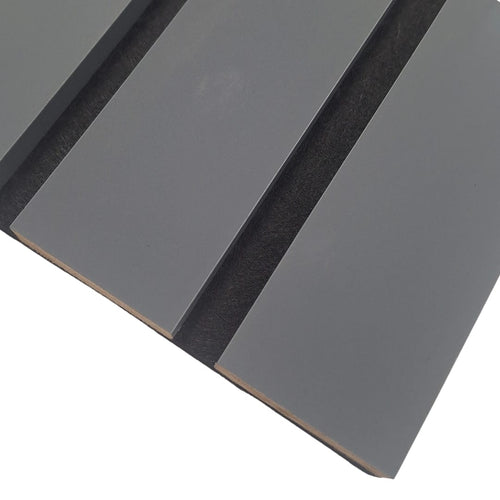 Coloured Acoustic WIDE SLAT Wall Panels - 3 sided -240cm x 30cm (2 pack)