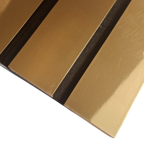 Coloured Acoustic WIDE SLAT Wall Panels - 3 sided -240cm x 30cm (2 pack)