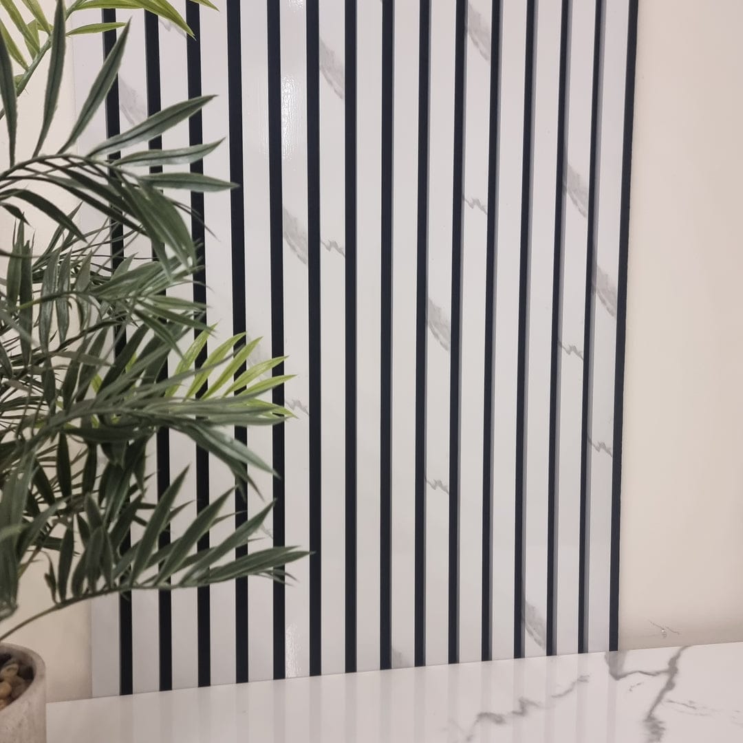 Acoustic Slatted Wall Panels - Luxe Finish - 240cm x 60cm (4 pack)