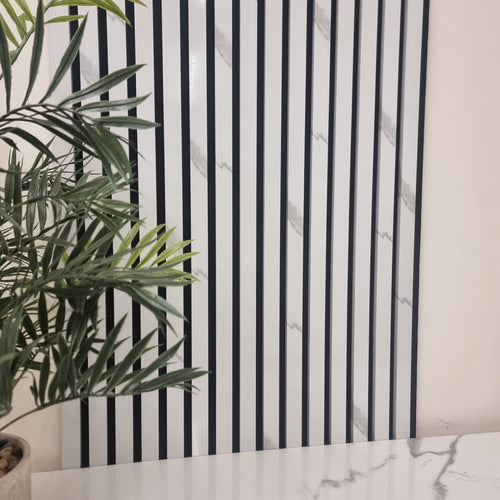 Acoustic Slatted Wall Panels - Luxe Finish - 240cm x 60cm (4 pack)