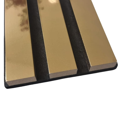 Acoustic Slatted Wall Panels - Luxe Finish - 240cm x 60cm (4 pack)