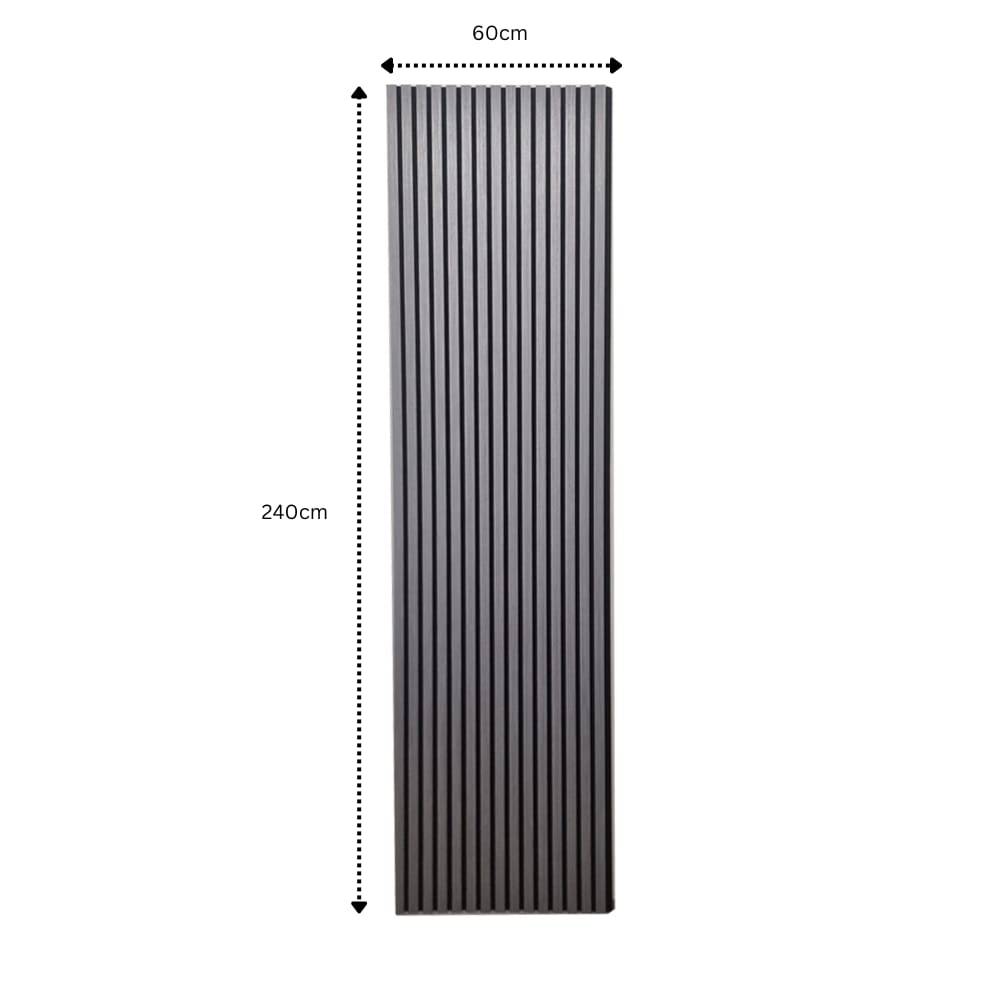 Acoustic Slatted Wall Panels - Luxe Finish - 240cm x 60cm (4 pack)