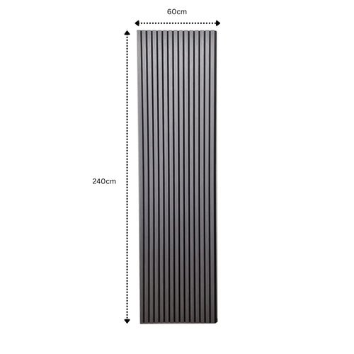 Acoustic Slatted Wall Panels - Luxe Finish - 240cm x 60cm (4 pack)