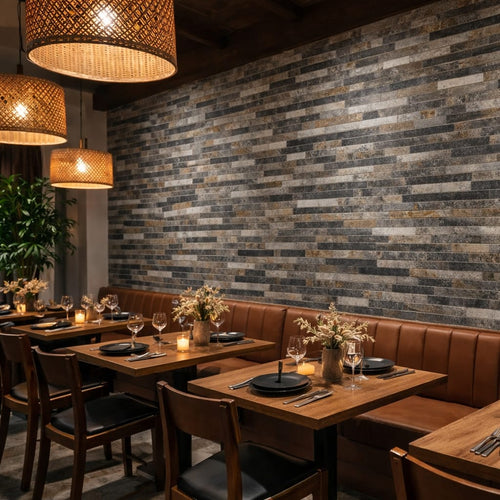 Mosaic Wall Tiles - Slate - 30cm x 30cm (10 pack)