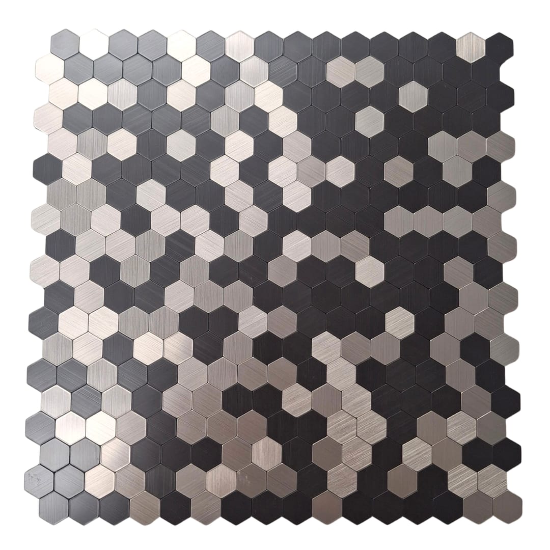 Mosaic Wall Tiles - Mini Hexagon - 30cm x 30cm (10 pack)