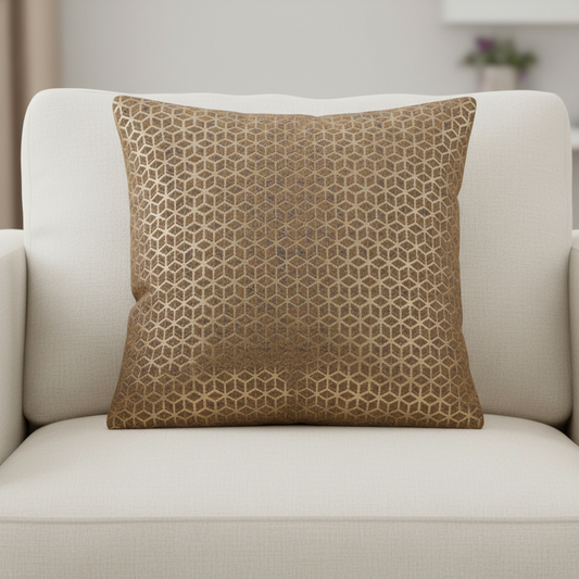 Petra Gold Cushion Livara Interiors