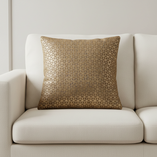 Petra Gold Cushion Livara Interiors