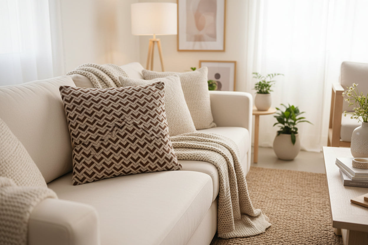 Karze Cushion Beige F I INTERIORS-69