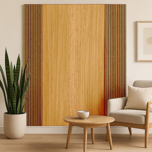 WPC Wall Panels - Wood Effect Flat Wall Panels - 235cm x 40cm (5 pack)