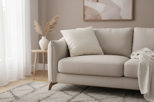 Boucle cushions Livara Interiors