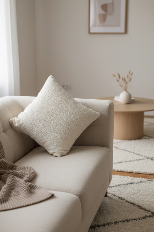 Boucle cushions Livara Interiors