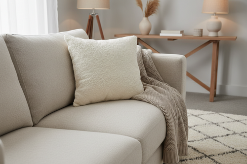 Boucle cushions Livara Interiors