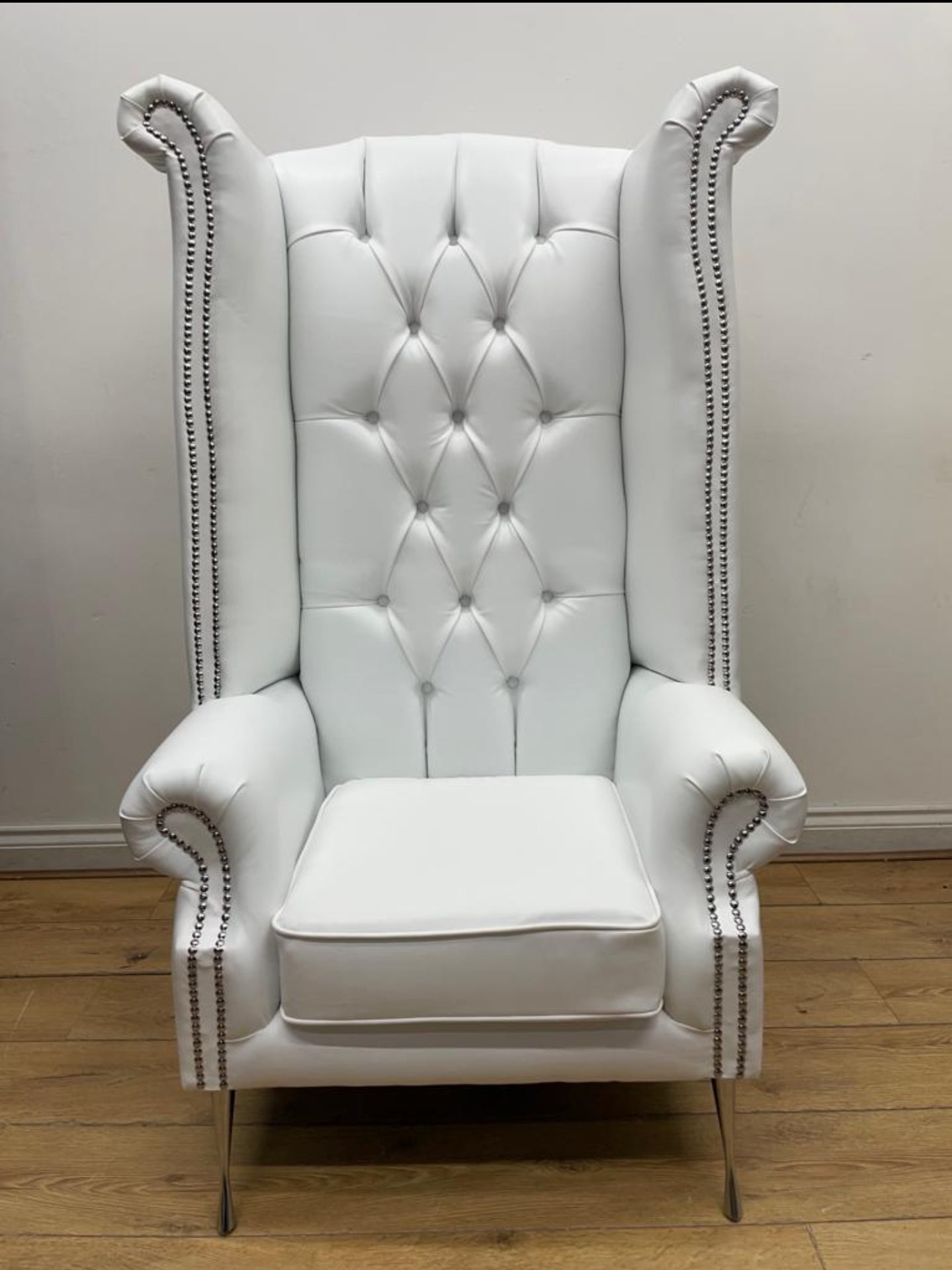 Queen Ann High Back Armchair – French Velvet & Lustro Velvet Range velvetsofa
