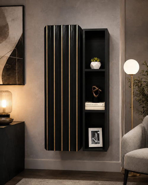 Lotus Wall Mount Cabinet Black or Grey Wall Mounted F I L
