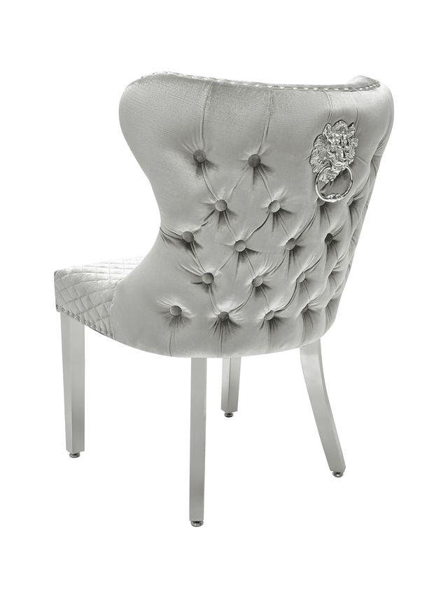 Set of 2 Valentino Velvet Dining Chairs - Available In 5 Colours