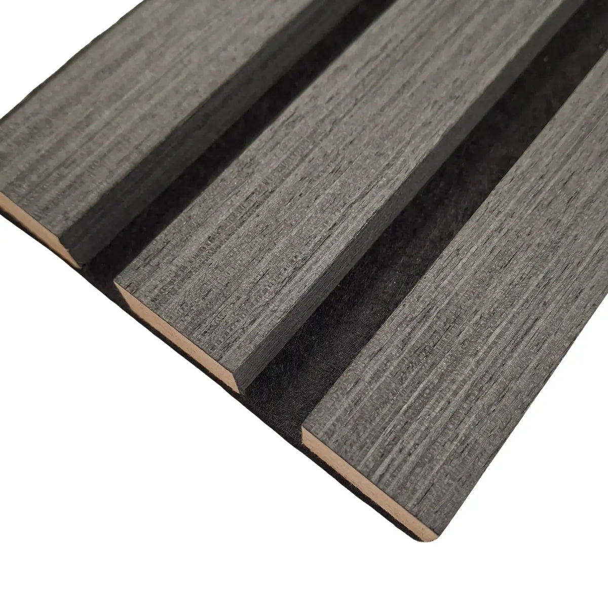 Premium Acoustic Wood Veneer STANDARD SLAT Wall Panels - 3-sided - 240cm x 32cm (2 pack)
