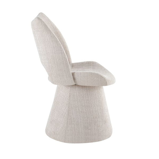 Maryland Beige 360° Swivel Dining Chair – Modern Comfortable Seating