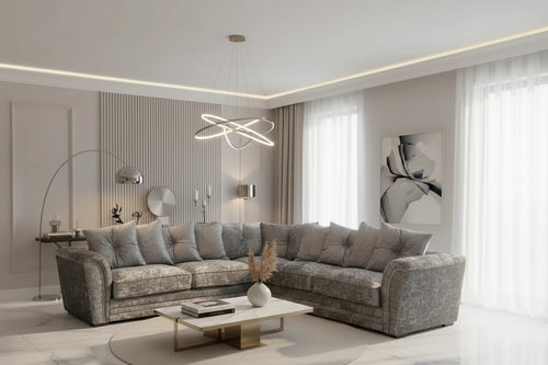 Luxury Essex Crushed Velvet Glitter Sofa Range