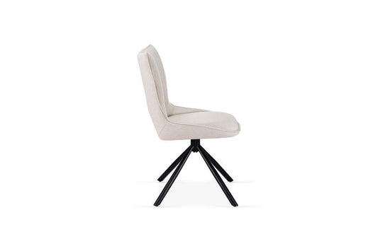 Roseland 360 Swivel Beige Dining Chair – Modern Comfortable Dining Seating