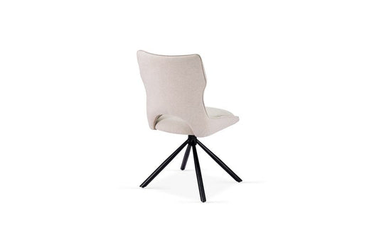 Roseland 360 Swivel Beige Dining Chair – Modern Comfortable Dining Seating