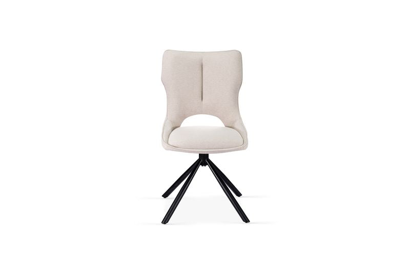 Roseland 360 Swivel Beige Dining Chair – Modern Comfortable Dining Seating