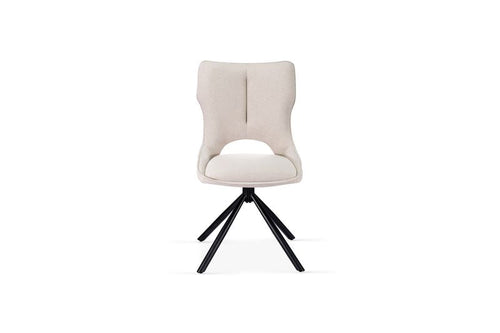 Roseland 360 Swivel Beige Dining Chair – Modern Comfortable Dining Seating