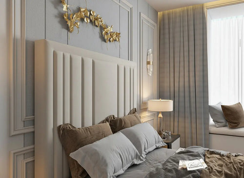 Riva Upholstered Soft Velvet Phonematic Tv Bespoke Bed Frame