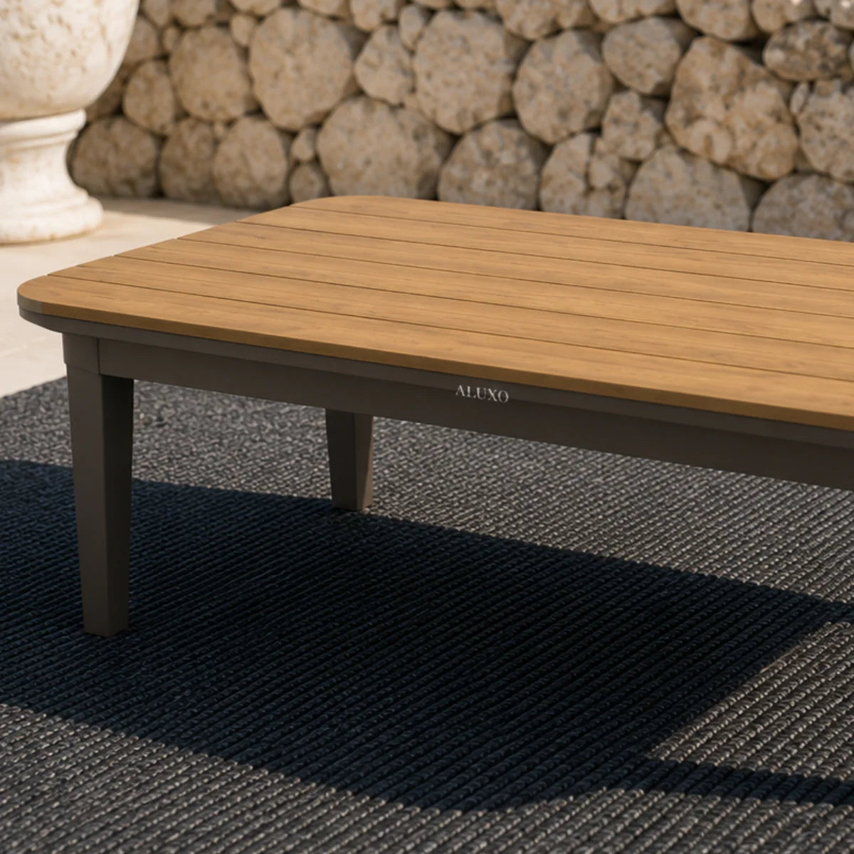 ALUXO® Hemera Outdoor Range - Wood - 5 Seater Lounge Set Livara Interiors