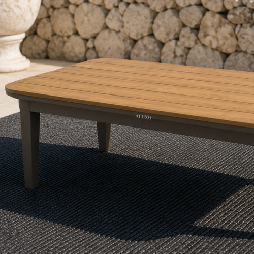ALUXO® Hemera Outdoor Range - Wood - 5 Seater Lounge Set Livara Interiors