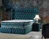 Artemest Divan Ottoman Bedframe – King Size, Teal Plush Velvet
