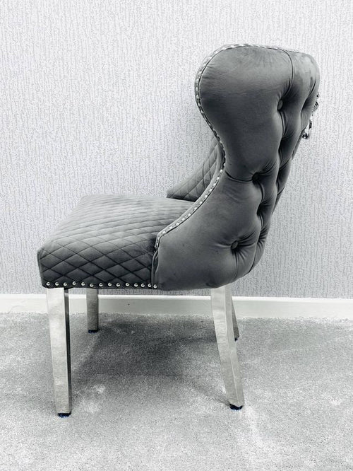 Set of 2 Valentino Velvet Dining Chairs - Available In 5 Colours