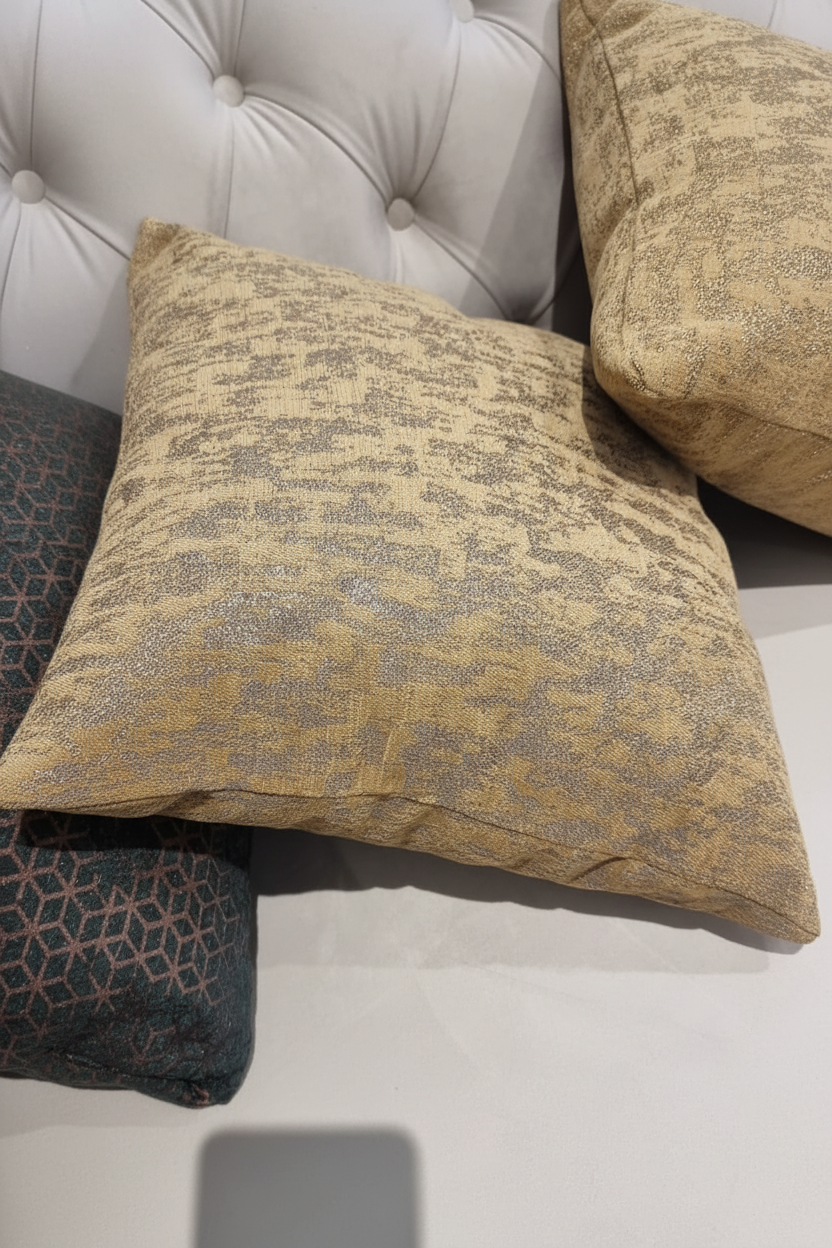 Petra Gold Cushion Livara Interiors