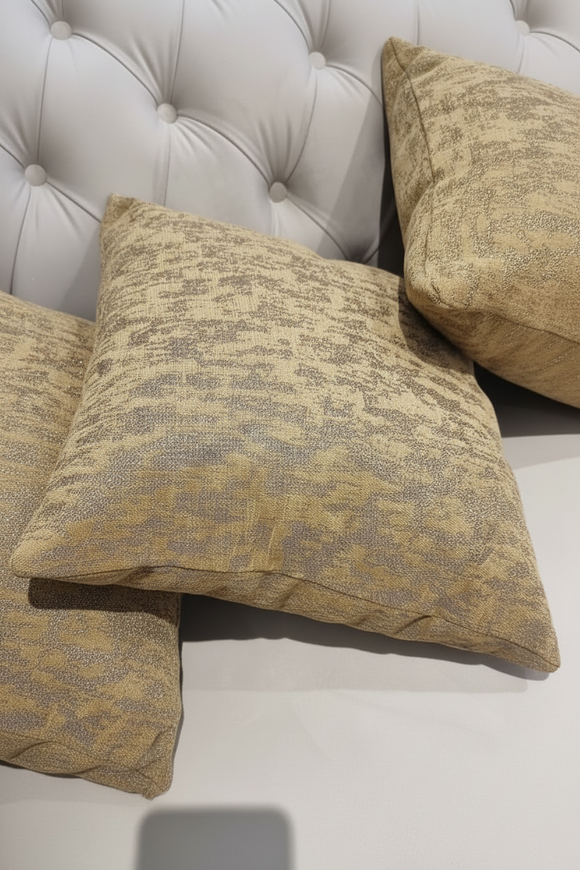 Petra Gold Cushion Livara Interiors