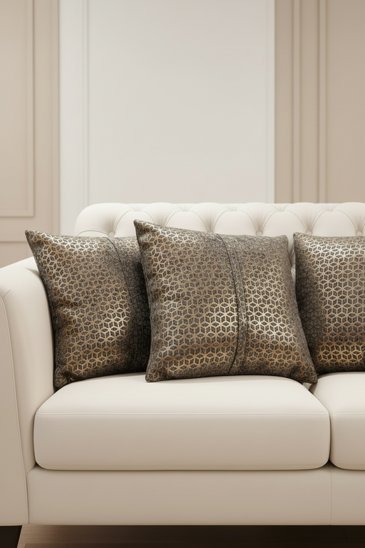 Petra Charcoal Cushion Livara Interiors
