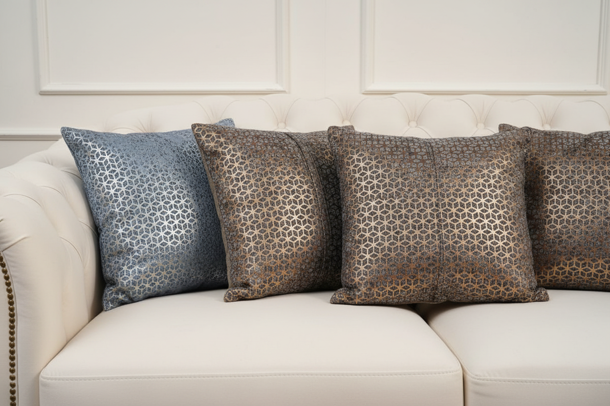 Petra Charcoal Cushion Livara Interiors