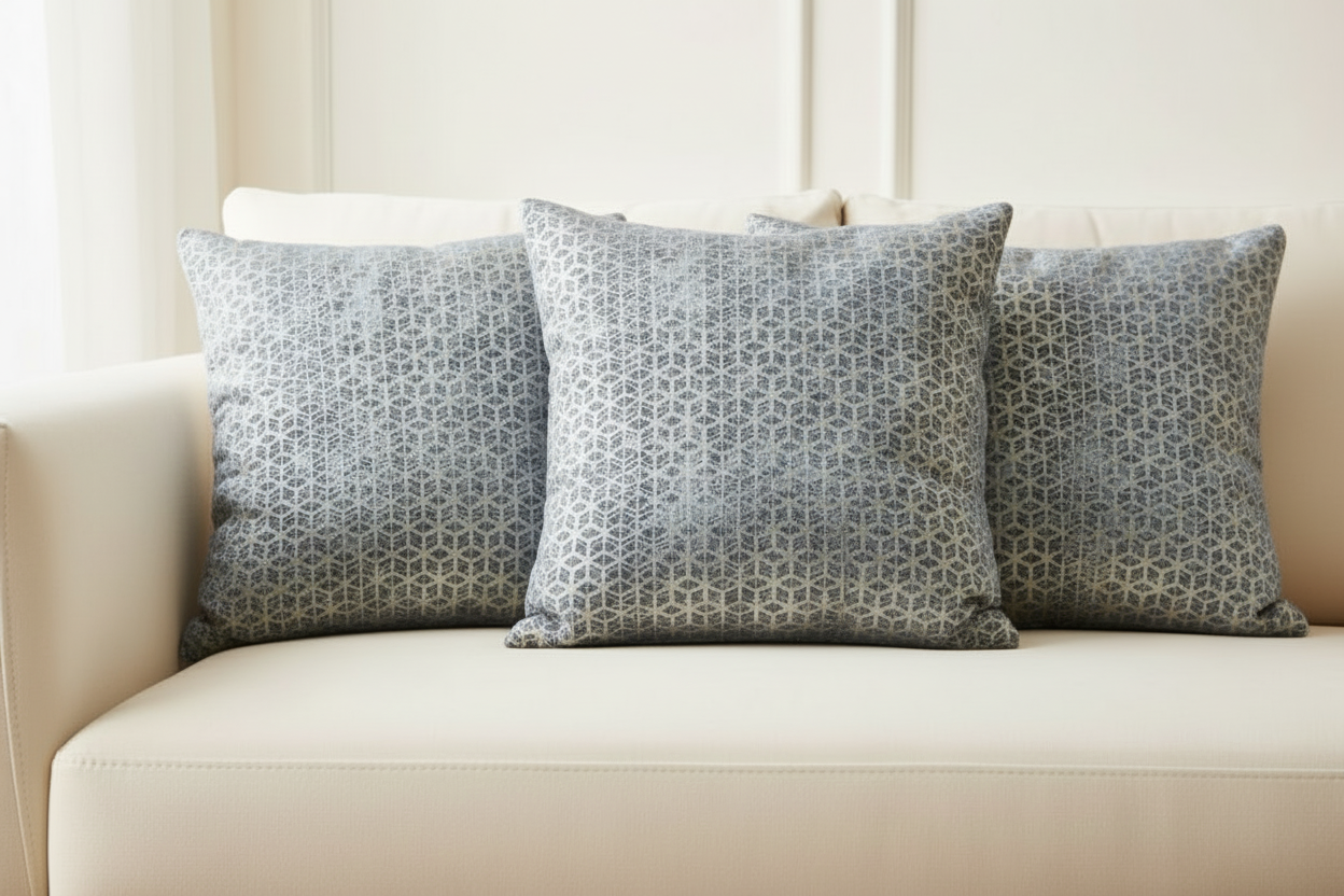 Petra Sky Blue Cushion Livara Interiors