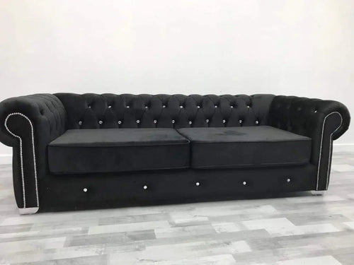 Rockingham Chesterfield Velvet Sofa Range – Bespoke Luxury