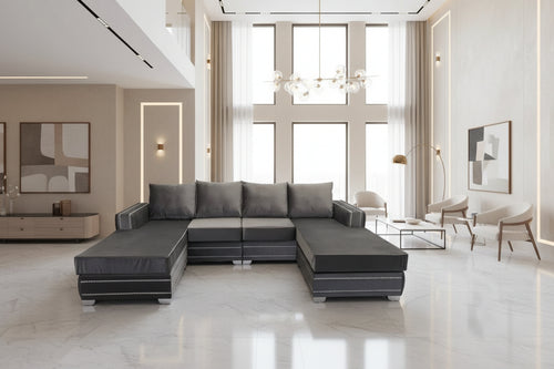 Ambassador Premium Velvet Double Chaise Corner Sofa Suite