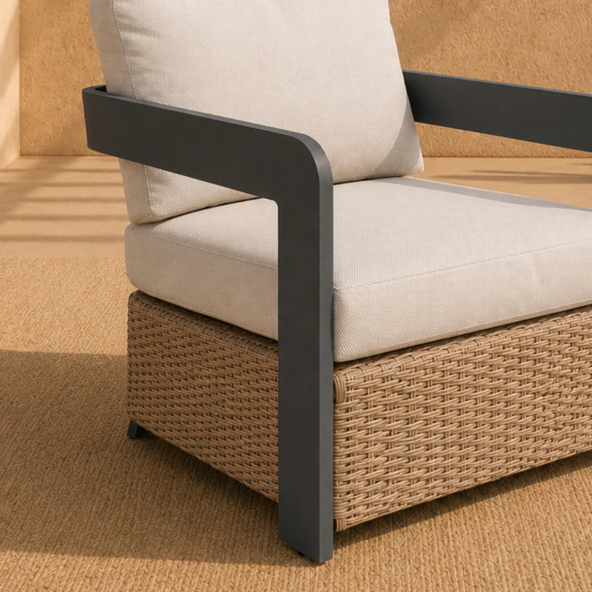 ALUXO® Selene Outdoor Lounge Set - Wicker - 5 Seater Livara Interiors