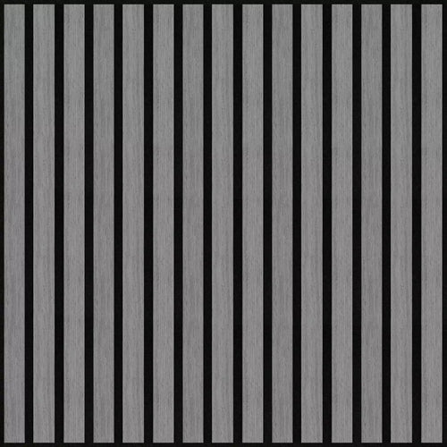 Acoustic Pattern Wall Panels - Square - 60 x 60cm (4 pack) Grey Oak